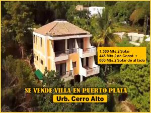 Vendo Casa 3 Niveles (VISTA AL MAR) + Solar de 800 Mts.2 al lado, URB. CERRO ALTO DE PUERTO PLATA