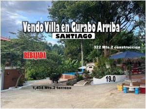 Vendo Villa AMUEBLADA en Gurabo Arriba, SANTIAGO, a 500 Mts. de CAMP DAVID, por debajo de Tasación