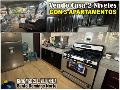Vendo Casa 2 Niveles (Con 3 Aptos) en Buena Vista 2da. PARA INVERSION O VIVIRLA, Oportunidad